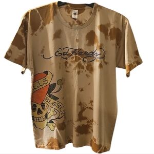Ed Hardy Shortsleeve Graphic Crewneck T-Shirt. Men's Size: XL.